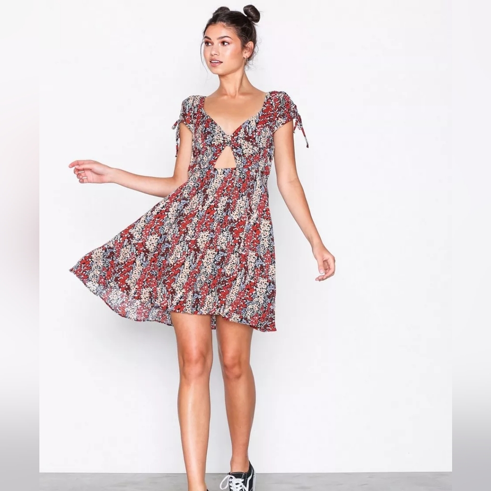 Free People Miss Right Cutout Skater Dress SZ XS